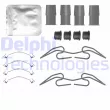 Kit d'accessoires, plaquette de frein à disque DELPHI [LX0784]