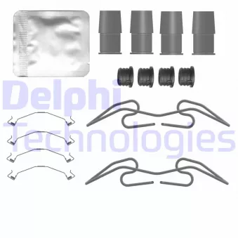 Kit d'accessoires, plaquette de frein à disque DELPHI LX0784