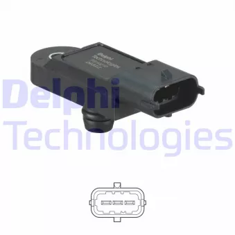 DELPHI PS10210 - Capteur, pression du tuyau d'admission