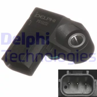 Capteur, pression du tuyau d'admission DELPHI PS10232-12B1