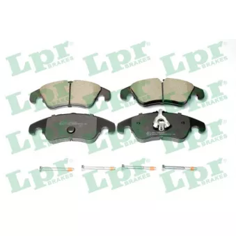 Jeu de 4 plaquettes de frein avant LPR OEM 1721654