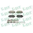 LPR 05P2265K - Jeu de 4 plaquettes de frein arrière