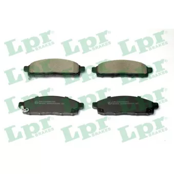 Jeu de 4 plaquettes de frein avant LPR OEM 4605A623