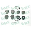 LPR 05P2297 - Jeu de 4 plaquettes de frein avant