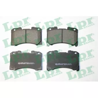 Jeu de 4 plaquettes de frein avant LPR 05P2319