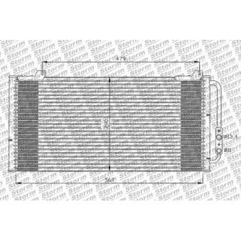 Condenseur, climatisation Storm OEM 80100S74D10