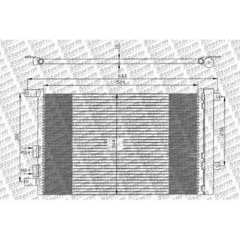 Condenseur, climatisation Storm OEM 60668109