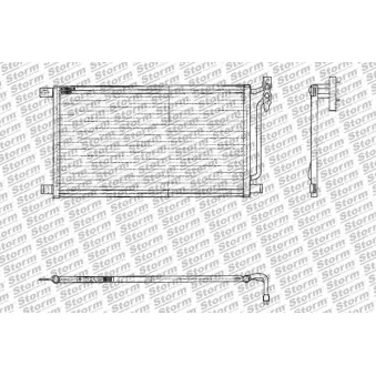 Condenseur, climatisation Storm OEM 8377648