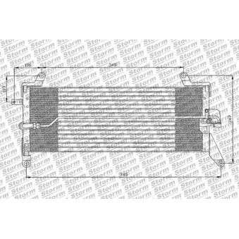Condenseur, climatisation Storm OEM 6499843
