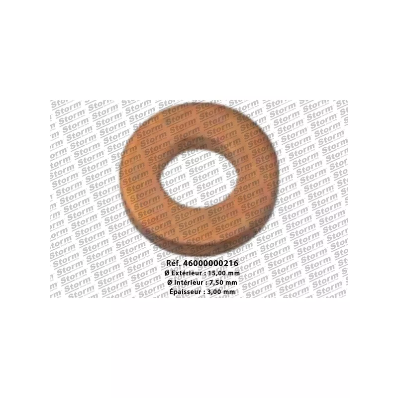 Bague d'étanchéité, injecteur Storm 46000000216 - Visuel 1