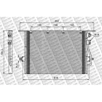 Condenseur, climatisation Storm OEM XS7H19710BA