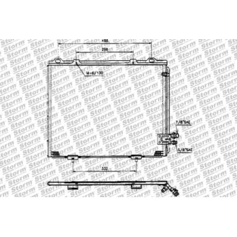 Condenseur, climatisation Storm 52020