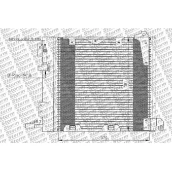 Condenseur, climatisation Storm OEM 1850293