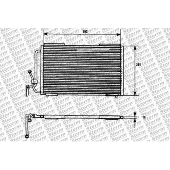 Condenseur, climatisation Storm OEM 6455P6