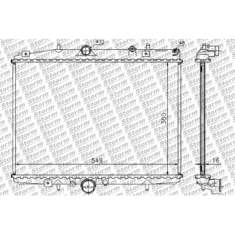 Radiateur, refroidissement du moteur Storm OEM 1331SQ