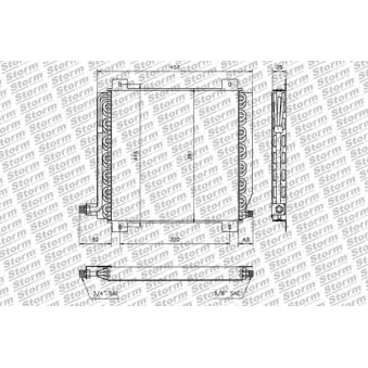 Condenseur, climatisation Storm OEM 7700825961