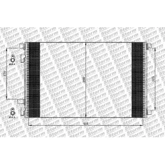 Condenseur, climatisation Storm OEM 8671017589