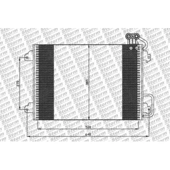 Condenseur, climatisation Storm OEM 7700434883