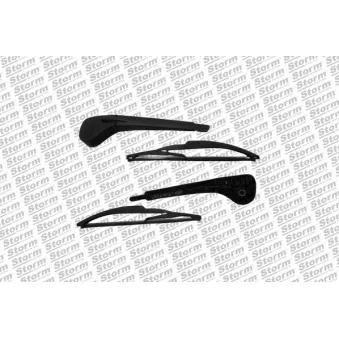 Kit de bras d'essuie-glace, nettoyage des vitres Storm OEM 8200543237