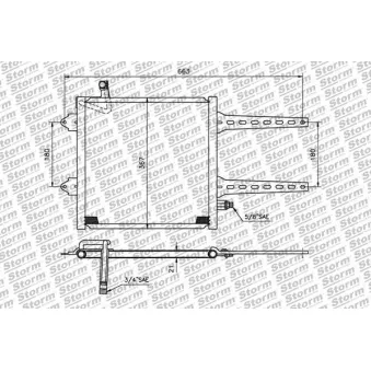 Condenseur, climatisation Storm OEM 6N0820413B