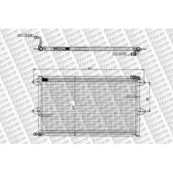 Condenseur, climatisation Storm OEM 6K0820413B