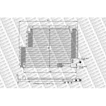 Condenseur, climatisation Storm OEM 3537802