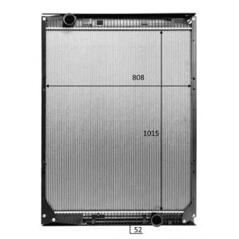 Radiateur, refroidissement du moteur NRF 50194X pour MERCEDES-BENZ TRAVEGO (O 580) O 580-16 RHD - 354cv