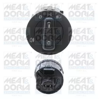 MEAT & DORIA 23902 - Interrupteur, lumière principale