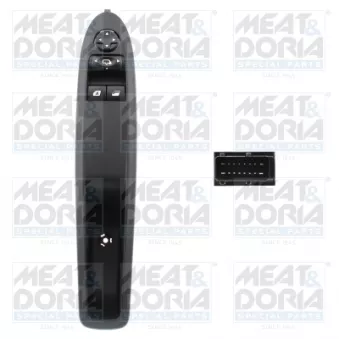 Interrupteur, lève-vitre avant gauche MEAT & DORIA 26652
