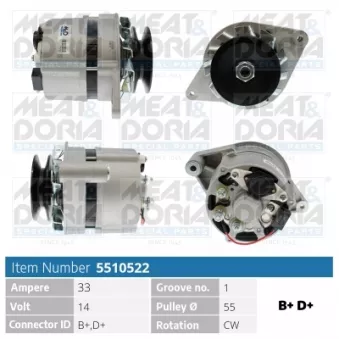 Alternateur MEAT & DORIA 5510522