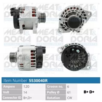Alternateur MEAT & DORIA OEM 46809068