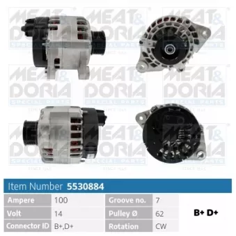 MEAT & DORIA 5530884 - Alternateur