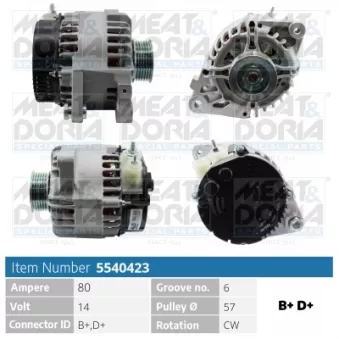 Alternateur MEAT & DORIA OEM 270600Q020