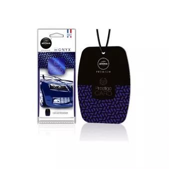 Désodorisant pour voiture AROMA PRESTIGE CARD ONYX AMIO A83541