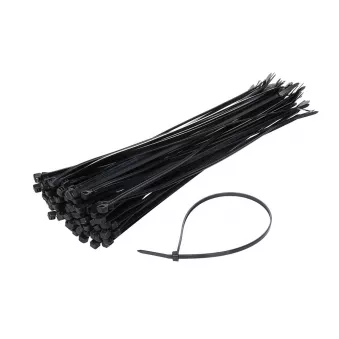 Colliers de câble noir 3,6x150mm - 100 pcs AMIO TK 3.6X150