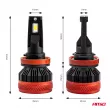 AMIO 02981 - Phare LED H8/H9/H11 X3 Series