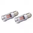 AMIO 02579 - LED CANBUS 3030 24SMD 1157 BAY15D PR21/5W Rouge 12V/24V