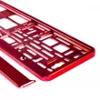 AMIO 71457/01170C - Cadre de plaque d'immatriculation - Rouge métallique