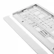AMIO 71780BI - Cadre de plaque d'immatriculation - Blanc