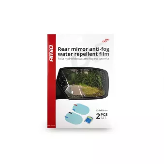 Film hydrofuge anti-buée rétroviseur 135x95mm 2 pcs AMIO 02378