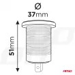 AMIO 02859 - Chargeur de téléphone étanche USB+USB-C 12/24V MOD-09
