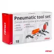 AMIO 02625 - Jeu d'outils pneumatiques 18 pièces PT-07