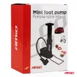 AMIO 02147 - Mini pompe à pied haute pression avec manomètre