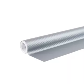 Feuille 3D en fibre de carbone argent 30cm x 150cm AMIO 02600