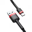 AMIO BAS27824 - Câble USB vers USB-C Baseus Cafule 2A 2m rouge&noir