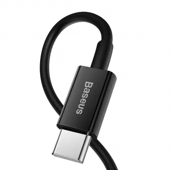 Câble USB-C vers Lightning Baseus Superior Series, 20W, PD, 1m, NOIR AMIO BAS20530