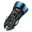 AMIO BAS20194 - Chargeur de voiture BASEUS Golden Contactor Pro, USB + USB-C, QC4.0+, PD, SCP, 40W