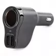 AMIO 02357 - Adaptateur de prise de voiture avec chargeur rapide 2xUSB 2,4A PCH PRO-04