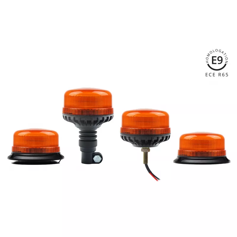 Gyrophare LED 36 LED à vis R65 R10 12V 24V W03sb AMIO 02294 - Visuel 2