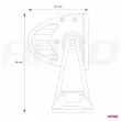 AMIO 02440 - Barre lumineuse de travail AWL26 80LED COMBO 9-36V